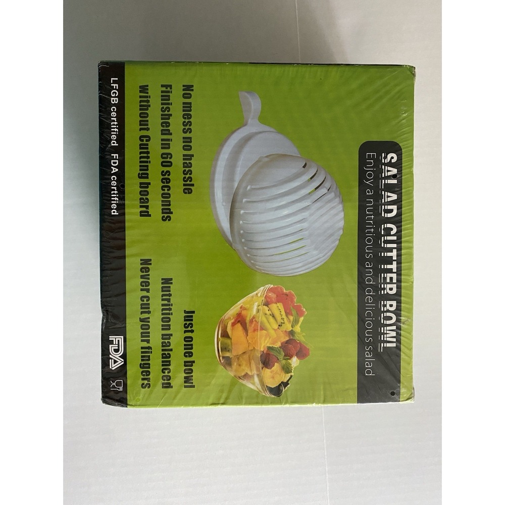 Salad Cutter Bowl Vegetable & Fruit in 60 Seconds LFGB/FDA Certified Cut & Drain